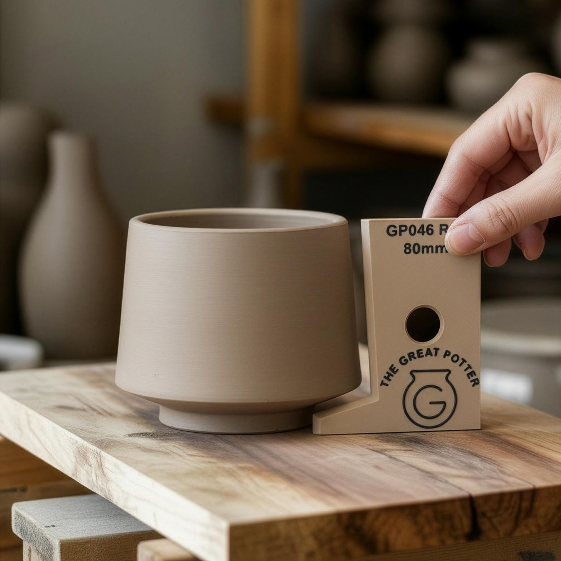 Bubble Mug Rib Template Inset Tapered Foot 'GP046 RIB' Japanese Modernism Style Mug Profile ...