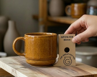 Clay Pottery Ceramics Wheel 'GP016 RIB' Pattern Template Tool Supplies For Handmade Hand Thrown Pottery Makers Studio