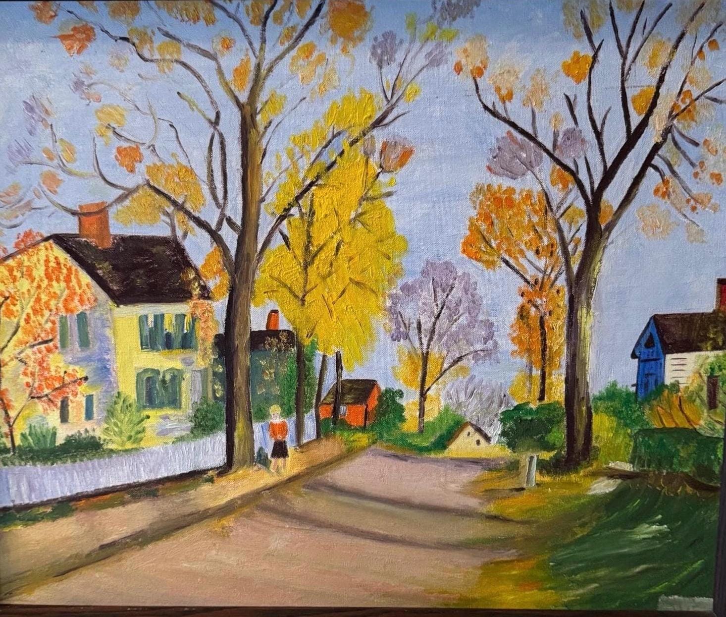 Grandma moses painting original - Etsy 日本