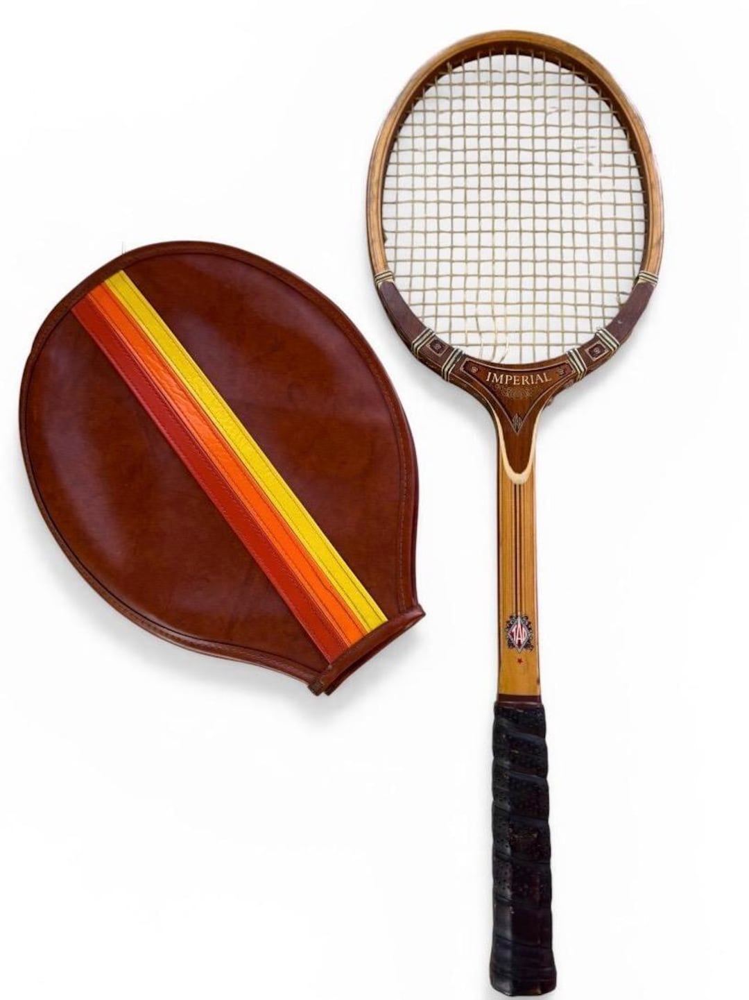 Vintage Imperial Tennis Racket With Case – Mid-century USA Wall Art - Etsy