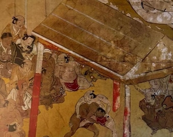 Edo Era Japanese Art Print – Sword Juggler, Tokyo National Museum