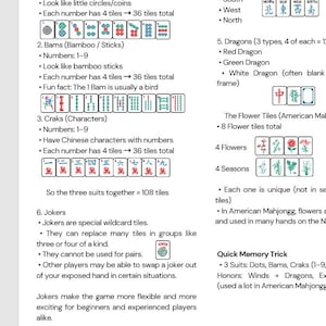 Mahjong Types. Map 2026 American Mahjong Cheat Sheet | Hands Grouped by Category | Color ...