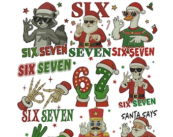 67 Desenhos de Bordado com Memes de Natal (Download Digital)