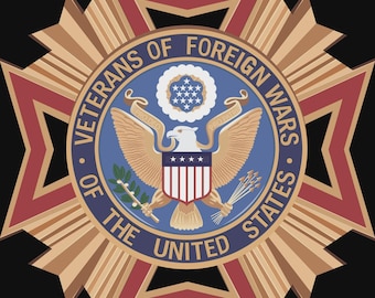 Veterans of Foreign Wars SVG File | VFW Military Pride Clipart | USA Patriot Cut File for Cricut & Silhouette, Emblem, Digital files