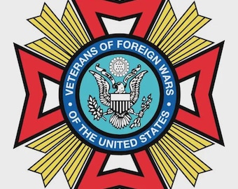 Veterans of Foreign Wars SVG File | VFW Military Pride Clipart | USA Patriot Cut File for Cricut & Silhouette, Emblem, Digital files