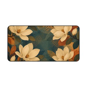Alfombrilla de escritorio Magnolia, decoración floral botánica para oficina, accesorios para espacio de trabajo de estilo Dark Academia. imagen 8