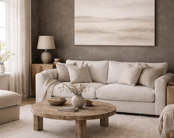 Zen japanischer minimalistischer Landschaftsdruck | Neutrale Japandi Wandkunst