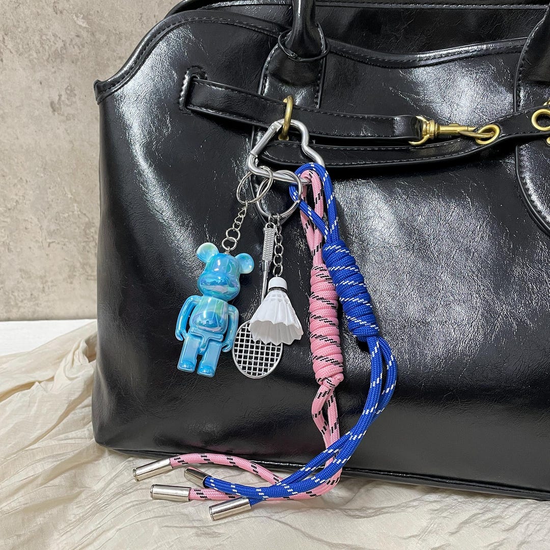 Key Charm Two Ropes Bear Rope Bag Charms-bag Charm-bag Accessories-purse Rope Charm - Etsy