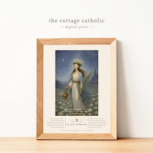 Saint Lucy of Syracuse Portrait | Patron of the Blind (Digital Download)