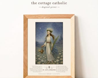 Saint Lucy of Syracuse Portrait | Patron of the Blind (Digital Download)
