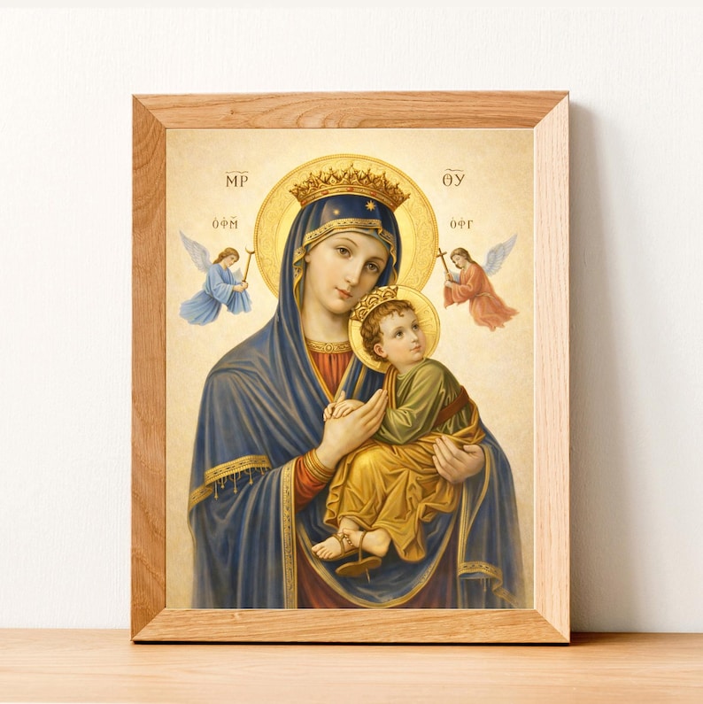 Our Lady of Perpetual Help Print | Byzantine Icon Art (digital Download ...