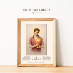Saint Carlo Acutis Portrait | Catholic Art Printable (Digital Download)