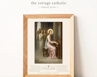 Saint Cecilia Print Set | Patron Saint of Music (Digital Download)