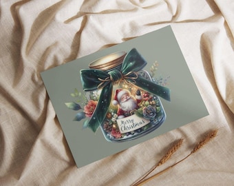 Santa Claus card | Christmas postcard | Christmas card | Christmas card