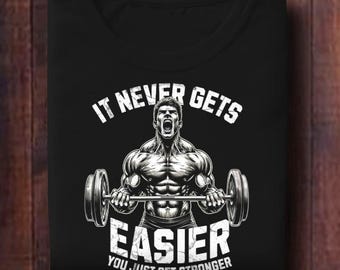 Design av fitness-t-shirt, gymmotivation (SVG/PNG/JPG)