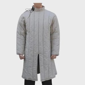 Mittelalterlicher Gambeson Dick gepolstertes Rüstungskostüm SCA LARP Baumwoll Gambeson