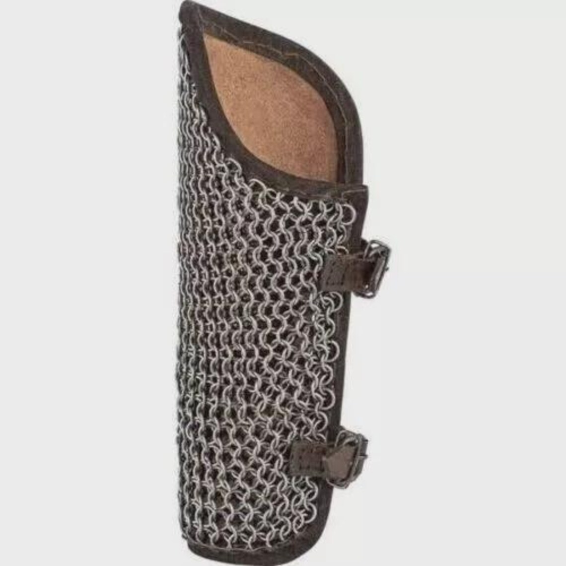 Medieval Leather Arm With Chainmail Wrist Guard Bracers Armor SCA LARP ...