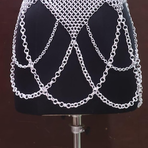 Handmade Chainmail Mini Skirt: Belly Dance, Cosplay, SCA LARP