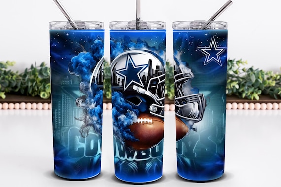 Cowboys 20oz Tumbler Wrap Design, Sports PNG, Game Day Sublimation
