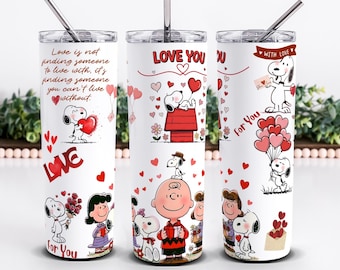 Valentines Tumbler Wrap, 20oz Valentine Wrap - Cartoon PNG Sublimation Design