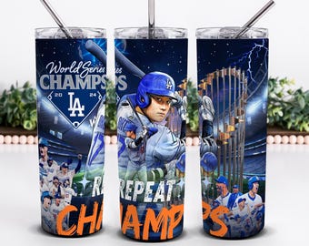 LA Baseball Team Fan 20oz Tumbler Wrap, Ohtani Sublimation Design