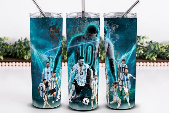 20oz Lionel Messi Tumbler Wrap, Messi Sublimation Design PNG Digital File