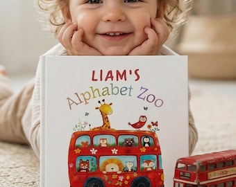 Personalized Baby ABC Story Book, Kids Alphabet Keepsake Gift, First Birthday Present for Toddler