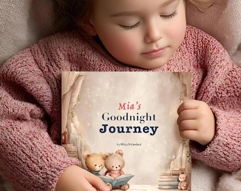 Personalized Children's Bedtime Storybook, Unique Custom Name Book for Baby, Newborn Gift, Nursery Keepsake