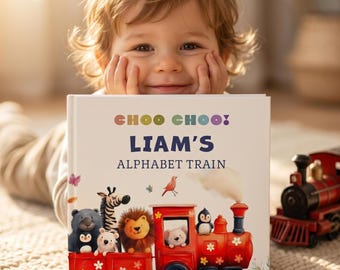 Personalized Baby ABC Story Book, Kids Alphabet Keepsake Gift, First Birthday Present for Toddler