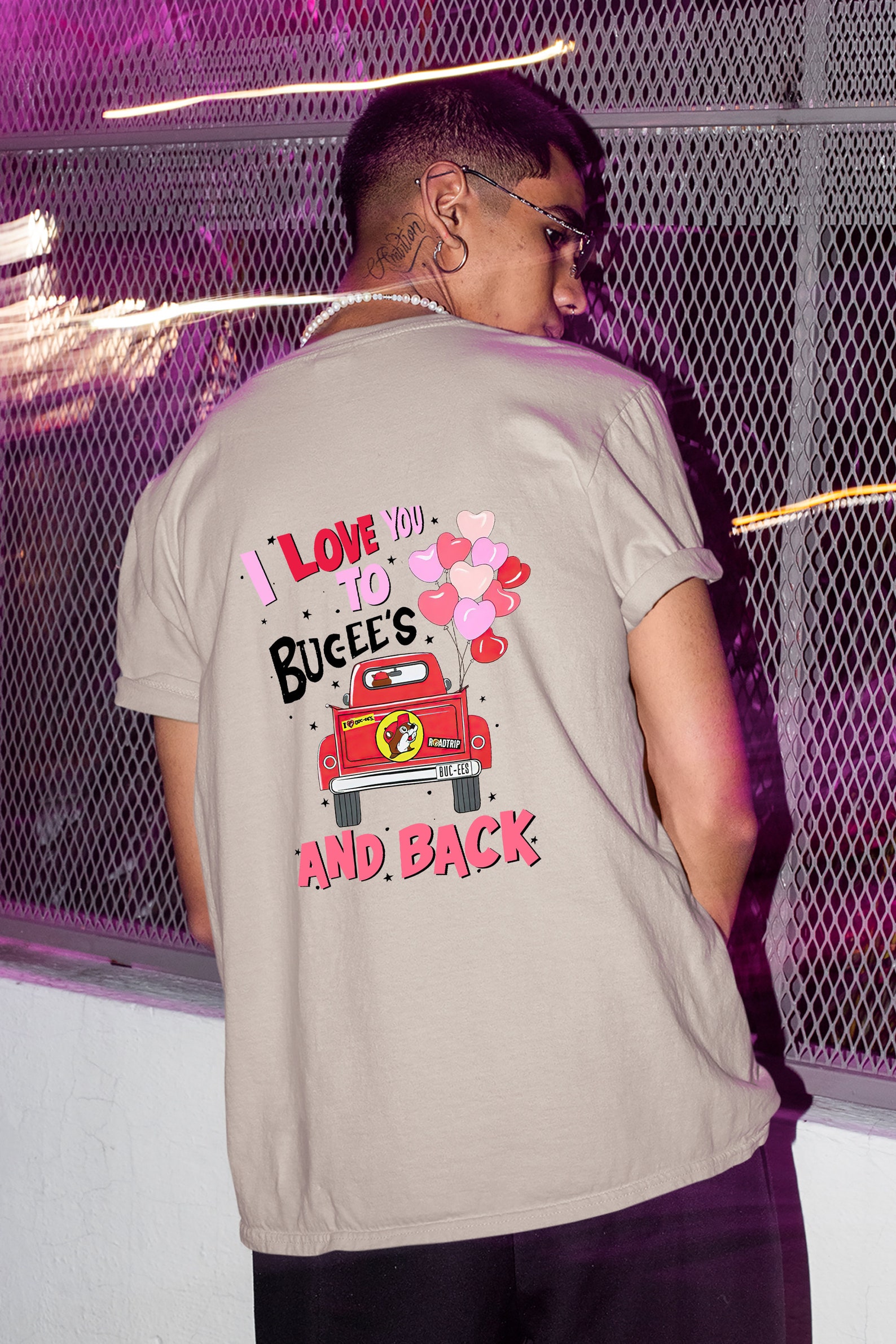 I Love You Bucee's and Black Shirt Cute Valentine Etsy