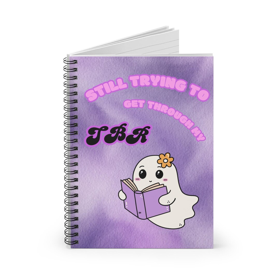 TBR Ghost Spiral Notebook | Reading Journal - Etsy
