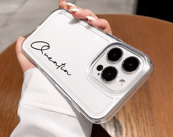 Custodia per telefono in TPU trasparente personalizzata antiurto per tutti i modelli di iPhone