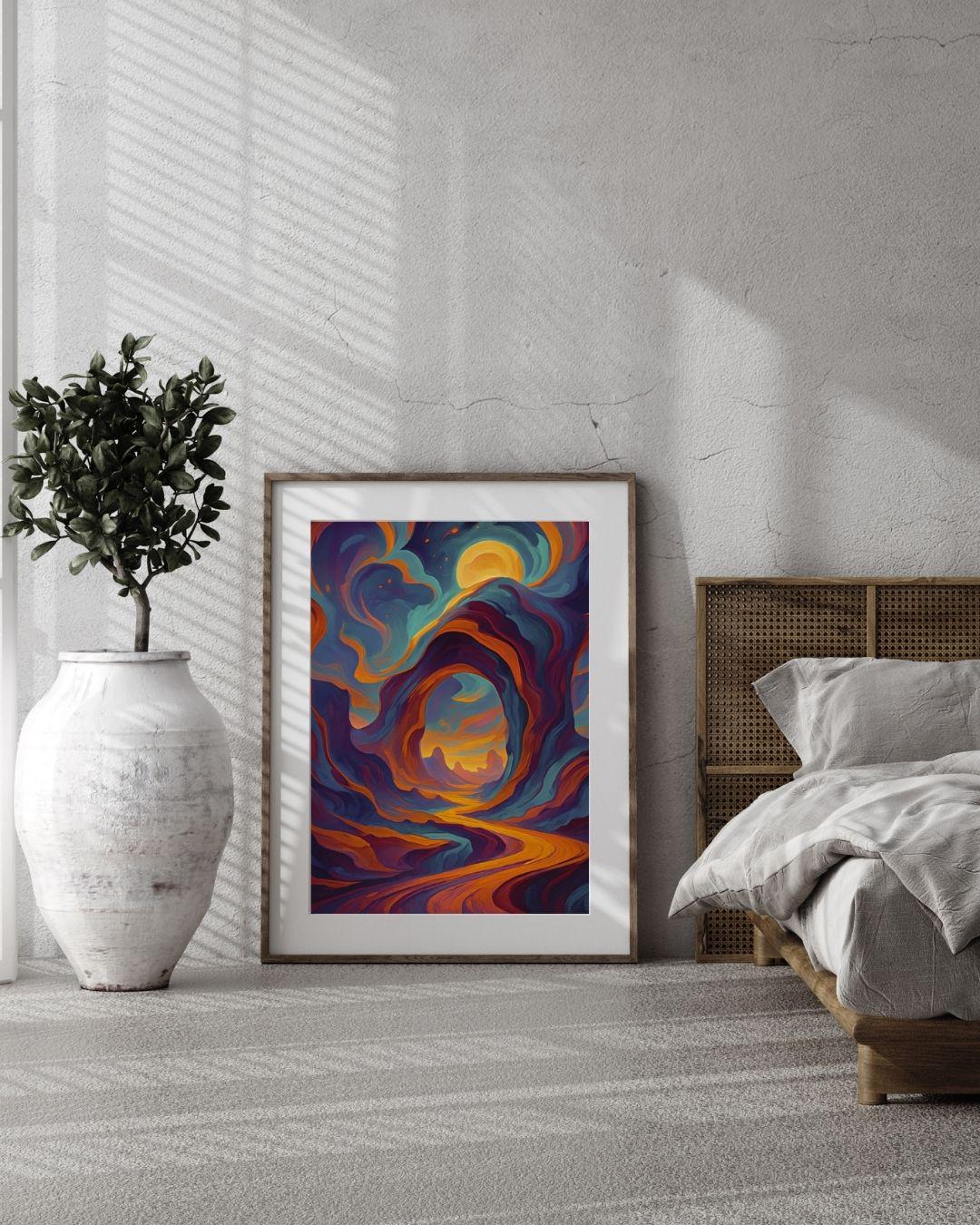Colorful Digital Poster - Printable Wall Art - Modern Vibrant Home ...