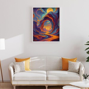 Colorful Digital Poster - Printable Wall Art - Modern Vibrant Home ...