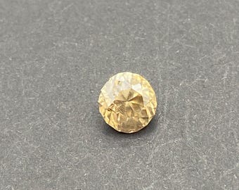 1.45ct 6.6mm lab grown golden moissanite round