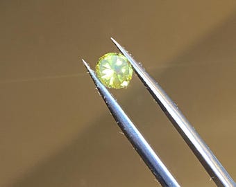 1ct 5.5mm lab grown yellow sapphire round