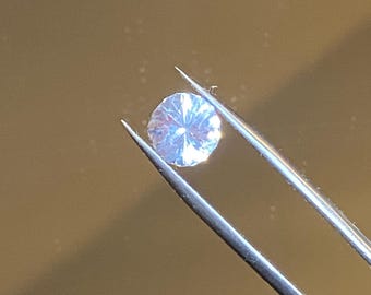 2.6ct 8.3mm lab grown white sapphire round