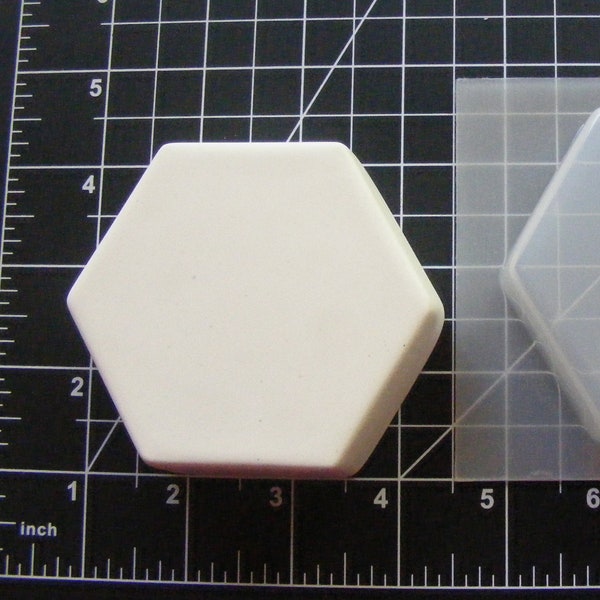 Hexagon Mold 3"  - Plastic Mold for Bath Bombs | Soap Mold | Resin Mold | Craft Mold | Bath Bomb Mold | Stencil Bath Bomb Mold | Hexagon