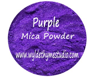 Purple Mica Powder - Mica Powder | Bath Bomb Dye | Soap Dye | Craft Dye | Purple Mica | Premium Dye | Concentrated Dye | Aurora Dyz Mica