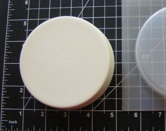 Disc Mold 4" - Plastic Mold for Bath Bombs | Soap Mold | Resin Mold | Craft Mold | Bath Bomb Mold | Stencil Bath Bomb Mold | Soap Puck Mold