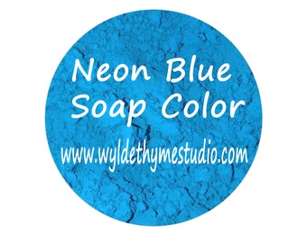 Neon Electric Blue Soap Dye