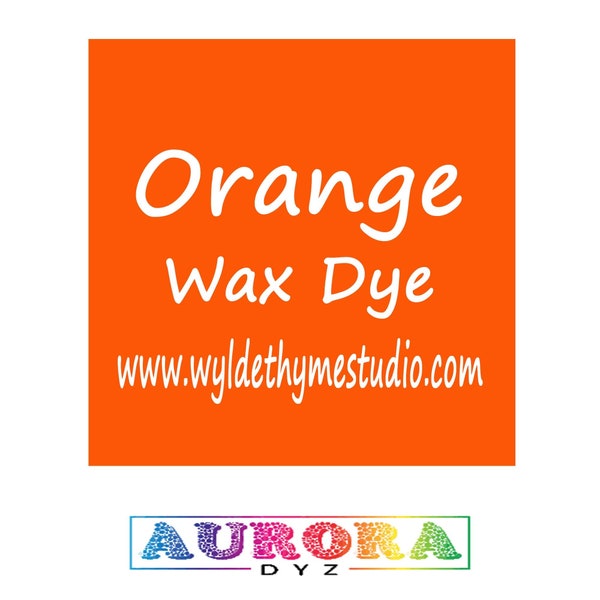 Oranje wasverf - Wasverf | Waxmeltverf | Tangerine Wax Smeltkleurstof | Oranje kleurstof | Auroradyz | Kleurstofpoeder | Geconcentreerd wasverfpoeder