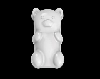 Gummy Bear LG. Mold 4" - Large Gummy Bear Mold, Candy Bear Mold, Bath Bomb Mold, Soap Mold, Chocolate Mold, Plaster Mold, Resin Craft Mold