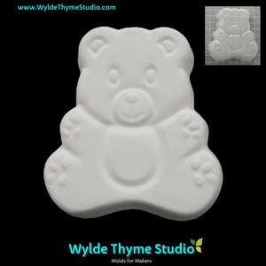 Teddy Bear Mold - 4&quot; Plastic Mold | Soap Mold | Resin Mold | Craft Mold | Plaster Mold | Bath Bomb Mold | Plaster Mold | Chocolate Mold