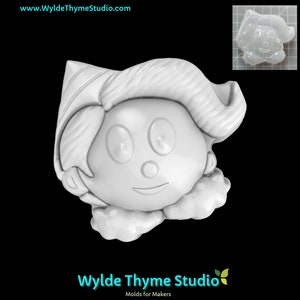 Hermey Elf Mold - 3.40" Soap Mold | Craft Mold | Resin Mold | Chocolate Mold | Bath Bomb Mold | Treat Mold | Plaster Mold | Christmas Misfit