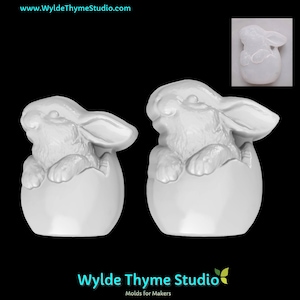 Bunny Egg Mold - Bath Bomb Mold | Soap Mold | Resin Mold | Craft Mold | Treat Mold | Chocolate Mold | Plaster Mold | Easter Mold | Egg Mold