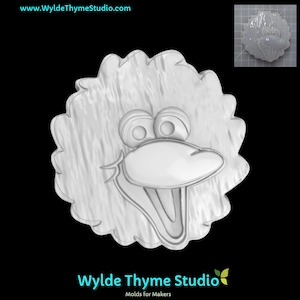S. Street B I R D Mold - 3.25&quot; Craft Mold | Chocolate Mold | Bath Bomb Mold | Resin Mold | Soap Mold | Plaster Mold | Oreo Mold | Puppet
