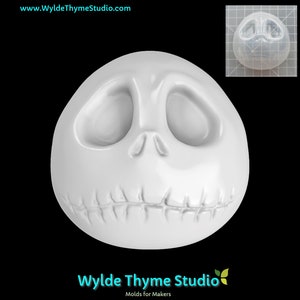 Jack Xmas Mold - 3.5&quot; Craft Mold | Soap Mold | Resin Mold | Chocolate Mold | Bath Bomb Mold | Treat Mold | Plaster Mold | Halloween Mold