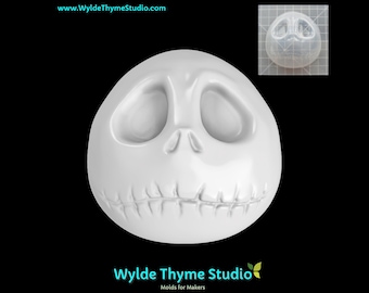 Jack Weihnachtsform - 3,5"Bastelform | Seifenform | Harzform | Schokoladenform | Badebombenform | Leckerbissenform | Gipsform | Halloweenform