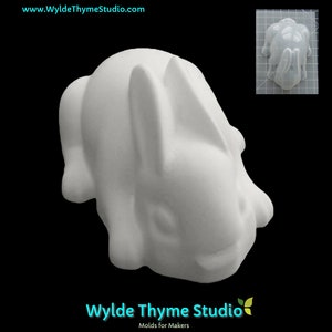 Hasenform Gerade Ohren - Kunststoffform für Badebomben | Seifenform | Resin Gießform | Gießform | Gipsform | Gießform Badebombe | Ostern